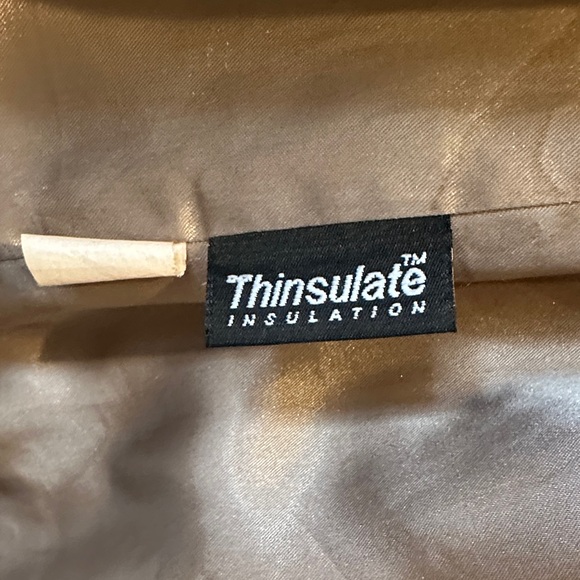 Women's wool thinsate red coat - Picture 7 of 13